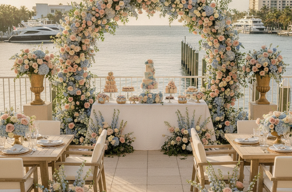 How Do You Design Florals for a Fort Lauderdale Gender Reveal Party or Baby Shower That Feels Elevated and Memorable?