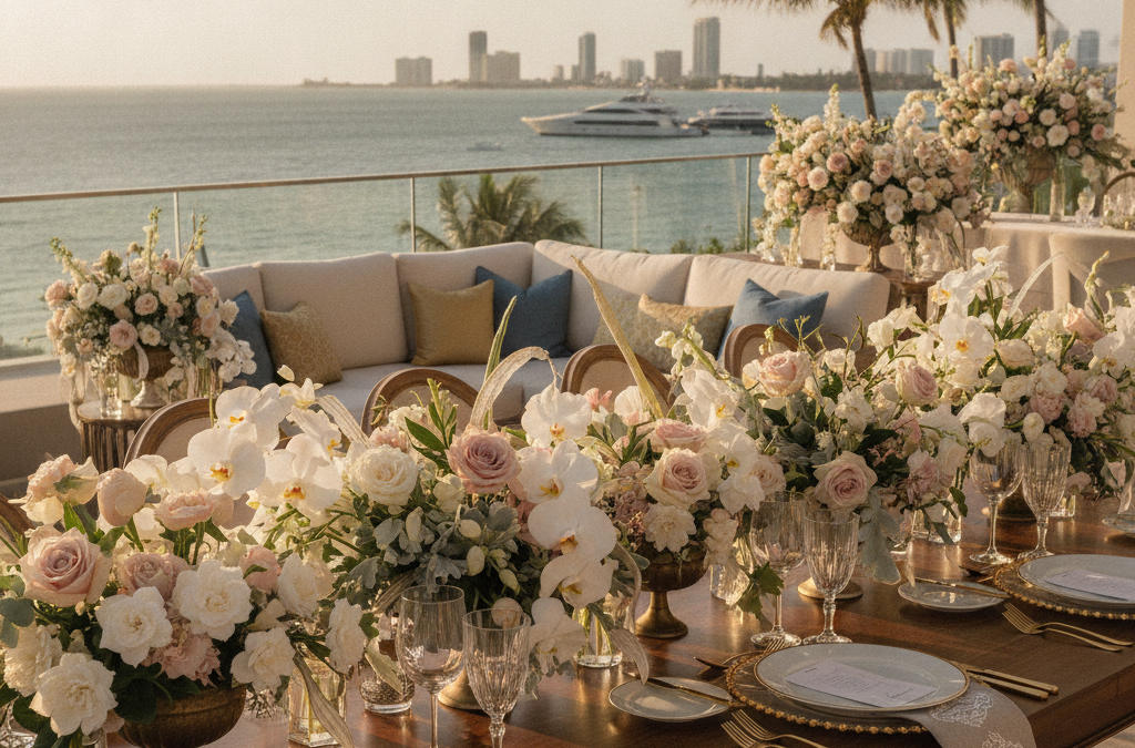 How Do You Design Florals for a Hallandale Beach or Dania Beach Private Celebration That Feels Luxurious?