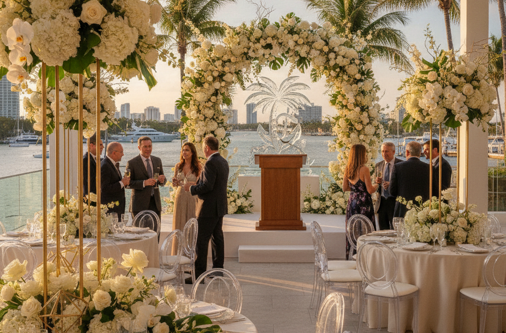 How Do You Design Florals for a Fort Lauderdale Retirement Party or Executive Farewell That Feels Genuinely Celebratory?