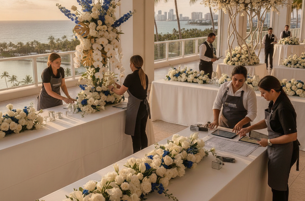 How Do You Plan Florals for a Corporate Gala or Awards Dinner in Fort Lauderdale?