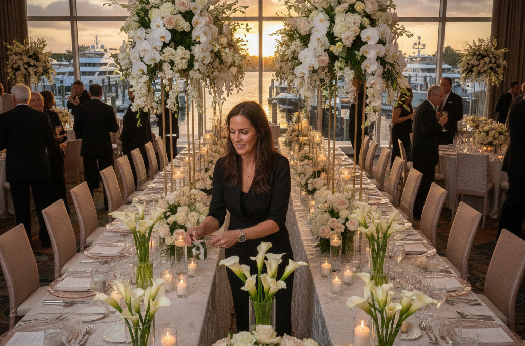 How Do You Design Florals for a Fort Lauderdale Gala or Charity Fundraiser That Feels World-Class Without Blowing the Budget?