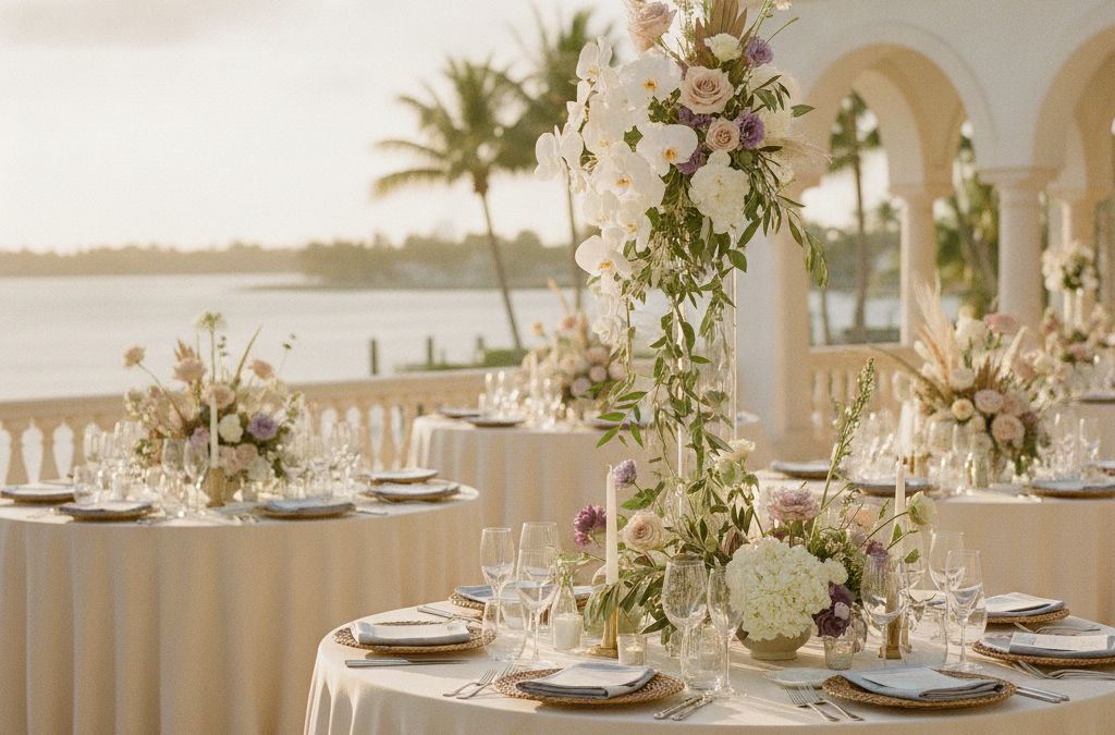 How Do You Design Florals for a Fort Lauderdale Wedding Reception Table That Feels Designed, Not Decorated?