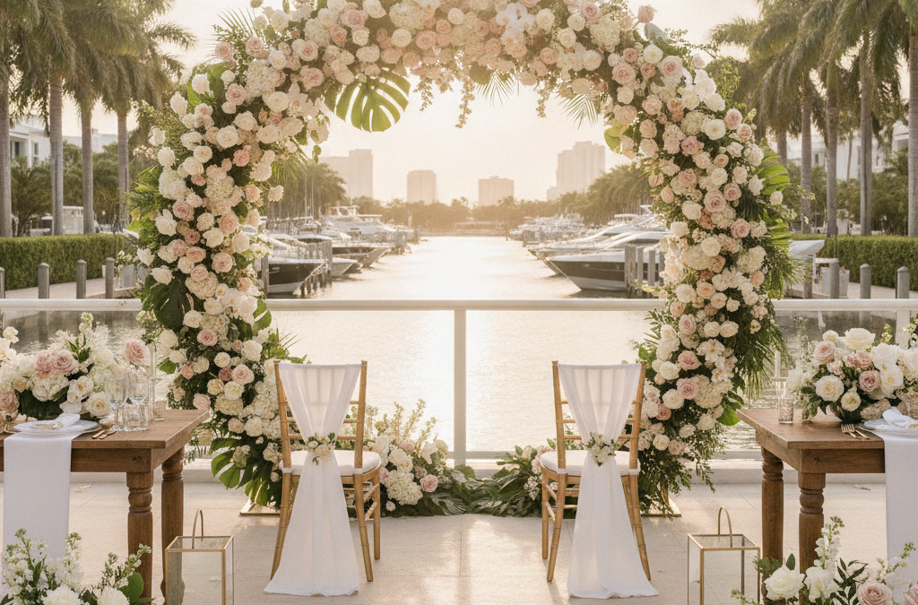 How Do You Design Florals for a Fort Lauderdale Wedding Elopement or Destination Couple Who Is Planning Everything From Out of State?