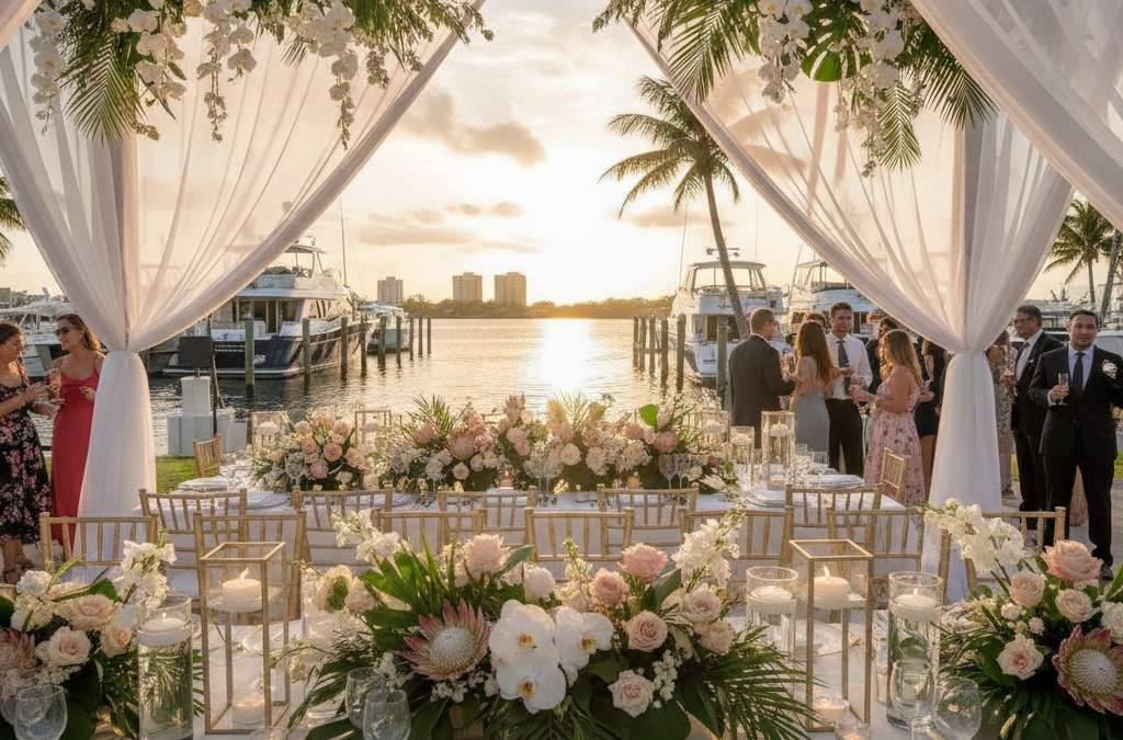 How Do You Design Florals for a Fort Lauderdale Wedding Rehearsal That Accounts for Humidity, Salt Air, and an Outdoor South Florida Environment?